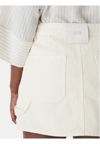 Eleh Spódnica jeansowa EL107 Écru Regular Fit. Materiał: bawełna #2