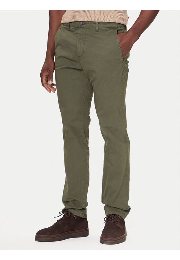 United Colors of Benetton - United Colors Of Benetton Chinosy 4TZYUF04P Zielony Slim Fit. Kolor: zielony. Materiał: bawełna