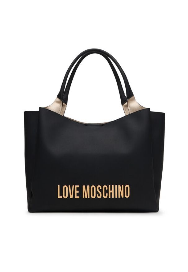 Love Moschino - LOVE MOSCHINO Torebka JC4107PP1OKD0000 Czarny. Kolor: czarny. Materiał: skórzane