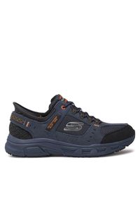 skechers - Skechers Sneakersy Oak Canyon 237450 Granatowy. Kolor: niebieski. Materiał: skóra, zamsz