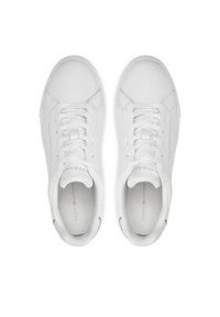 TOMMY HILFIGER - Tommy Hilfiger Sneakersy Essential Court Sneaker FW0FW08000 Biały. Kolor: biały. Materiał: skóra #3