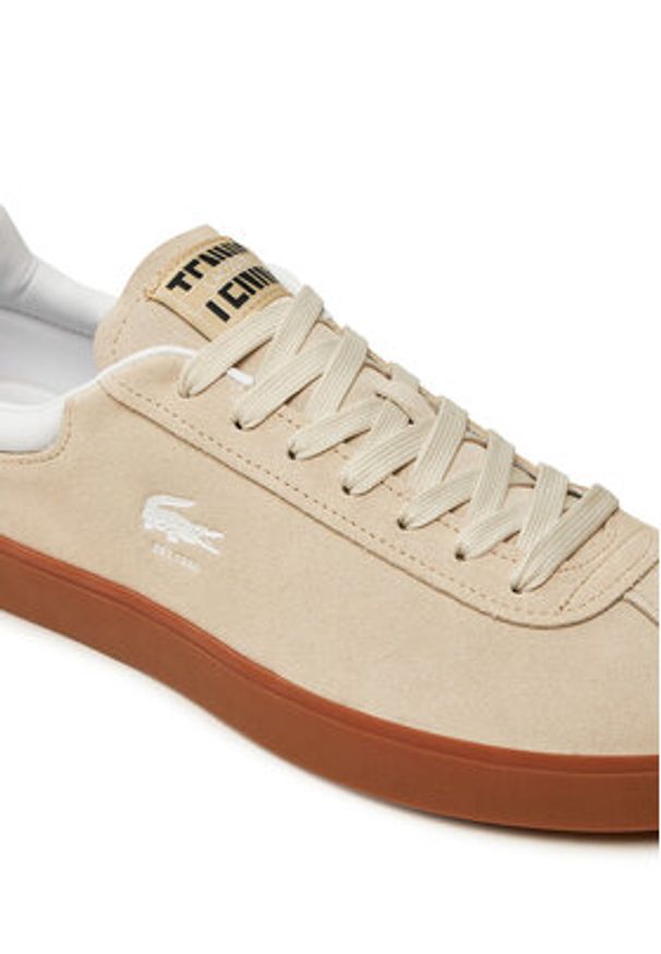 Lacoste Sneakersy Chaussure baseshot 7-48SMA0008 Biały. Kolor: biały. Materiał: zamsz, skóra