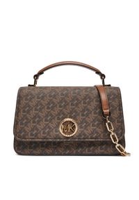 MICHAEL Michael Kors Torebka Delancey 30T4GD8S6B Brązowy. Kolor: brązowy. Materiał: skórzane