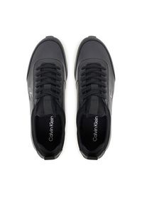 Calvin Klein Sneakersy Retro Runner Sock Laceup Lth YM0YM01362 Czarny. Kolor: czarny. Materiał: skóra #3