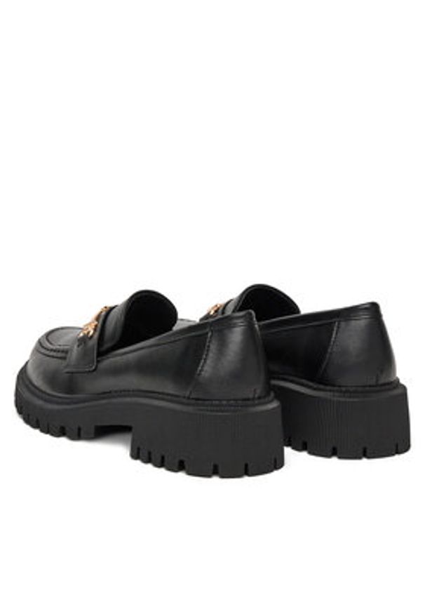 DeeZee Loafersy 13027-12 Czarny. Kolor: czarny. Materiał: skóra
