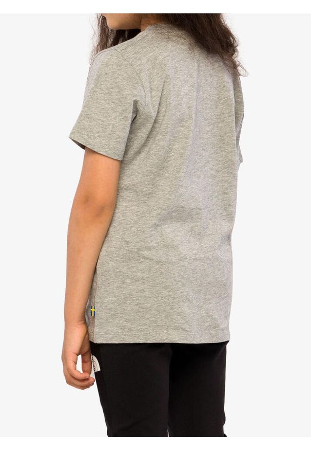 Fjällräven - Koszulka bawełniana dziecięca Fjallraven Kids Forest Findings T-shirt. Kolor: szary. Materiał: bawełna