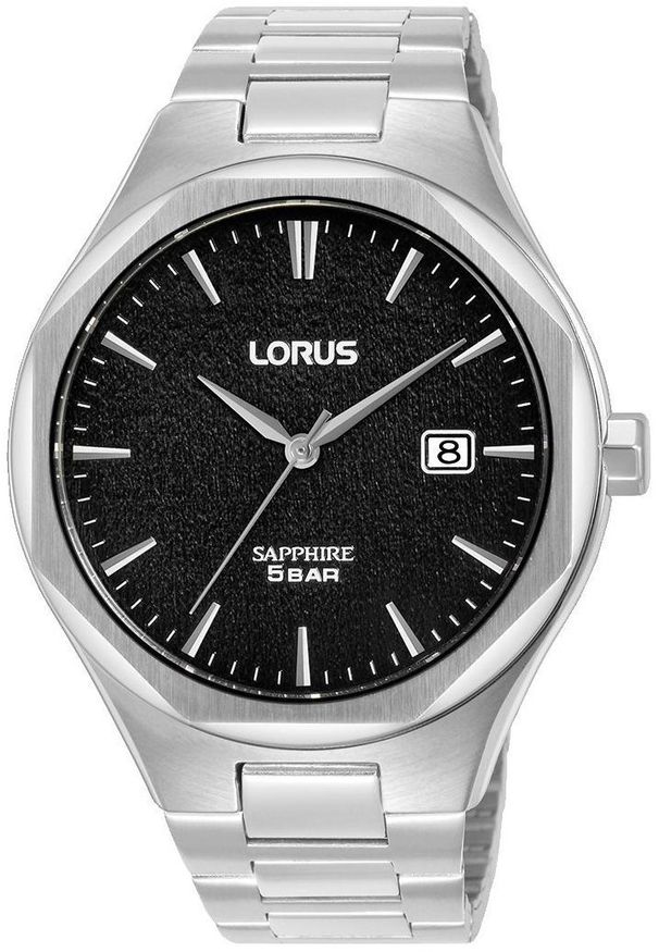 Zegarek Lorus Zegarek Lorus meski RS973DX9 czarny 42 mm .. Kolor: czarny