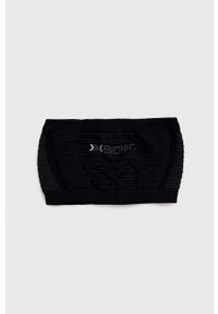 X-Bionic opaska na głowę High Headband 4.0 kolor czarny. Kolor: czarny. Materiał: skóra, materiał #1