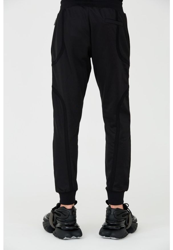 Philipp Plein - PHILIPP PLEIN Czarne spodnie dresowe Jogging Trousers Basic. Kolor: czarny. Materiał: dresówka. Sport: bieganie