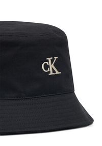 Calvin Klein Jeans Kapelusz Embroidered Monogram Bucket Hat LV04K5020G Czarny. Kolor: czarny. Materiał: materiał, bawełna #3