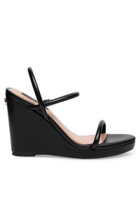 Nine West Sandały WFA2624-1 Czarny. Kolor: czarny. Materiał: syntetyk