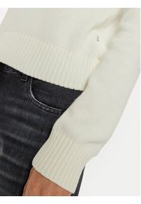Guess Jeans Sweter W4BR10 Z3HM1 Biały Regular Fit. Kolor: biały. Materiał: bawełna #4