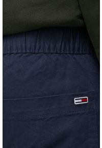 Tommy Jeans spodnie SCANTON DM0DM12755.PPYY męskie kolor granatowy joggery. Kolor: niebieski. Materiał: tkanina, bawełna, materiał. Wzór: gładki #4