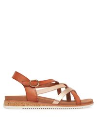 skechers - Skechers Sandały Desert Kiss Low 114709/CSNT Brązowy. Kolor: brązowy. Materiał: skóra #1