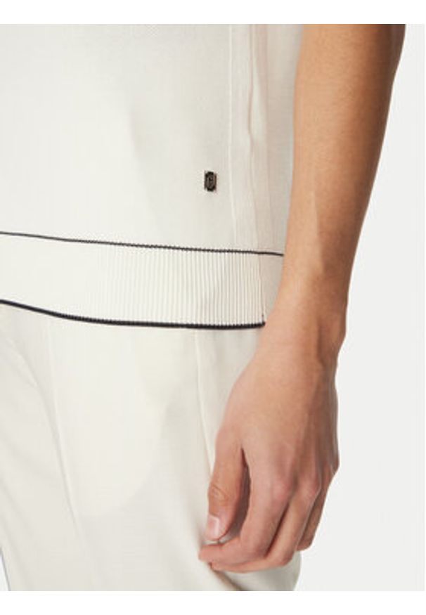 Liu Jo Sweter QA5040 MA71P Biały Regular Fit. Kolor: biały. Materiał: bawełna