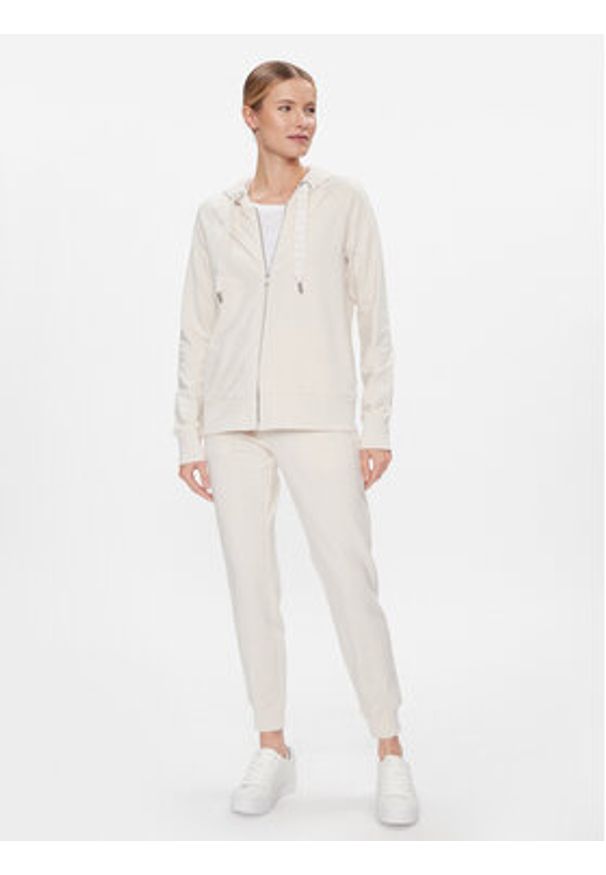 DKNY Sport Spodnie dresowe DP2P1917 Beżowy Classic Fit. Kolor: beżowy. Materiał: bawełna