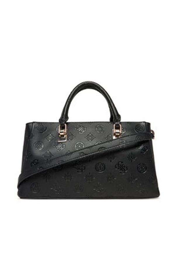 Guess Torebka Tisha HWPD77 64060 Czarny. Kolor: czarny. Materiał: skórzane