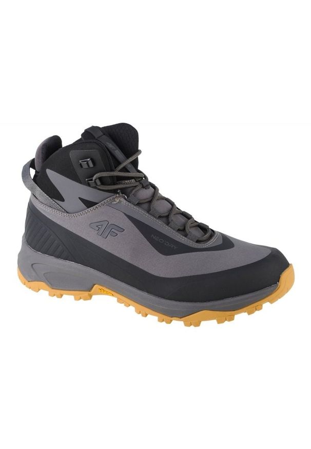 4f - Buty 4F Ice Cracker Trekking Shoes 4FAW22FOTSM004-22S szare. Zapięcie: sznurówki. Kolor: szary. Materiał: syntetyk, guma. Sezon: zima. Sport: turystyka piesza