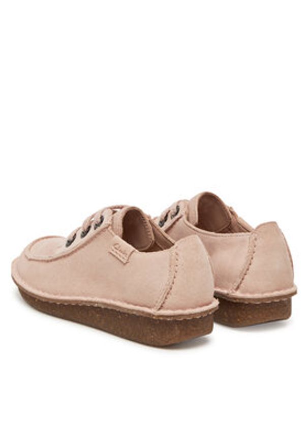 Clarks Półbuty Funny Dream 26182263 Różowy. Kolor: różowy. Materiał: skóra, zamsz