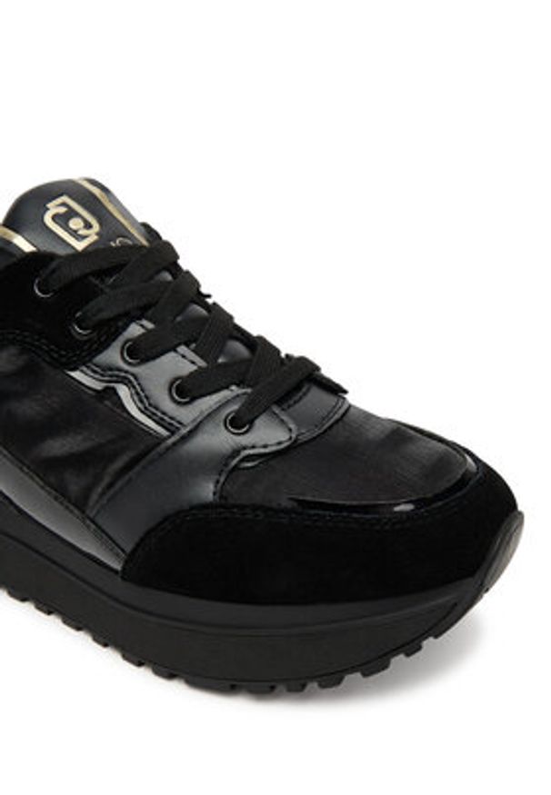 Liu Jo Kids Sneakersy Maxi Wonder 91 BF5005 PX522 Czarny. Kolor: czarny. Materiał: zamsz, skóra