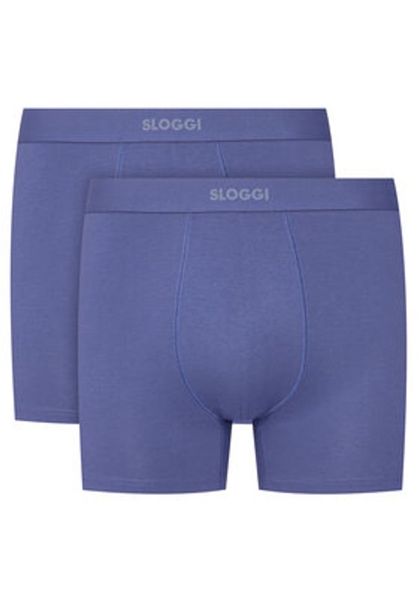 Sloggi Komplet bokserek 10222372 Niebieski. Kolor: niebieski. Materiał: bawełna