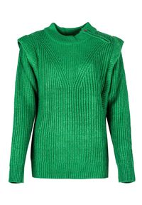 Silvian Heach Sweter | PGA22137LU | Kobieta | Zielony. Kolor: zielony. Materiał: bawełna, nylon, akryl. Wzór: ze splotem, aplikacja #5