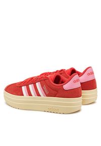 Adidas - adidas Sneakersy VL Court Bold JI1786 Czerwony. Kolor: czerwony. Materiał: zamsz, skóra