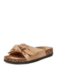 DeeZee Klapki E998-1 Beżowy. Kolor: beżowy. Materiał: materiał #2