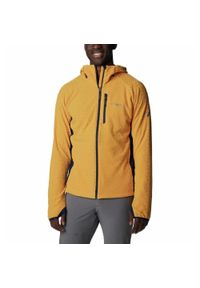 columbia - Bluza Turystyczna Rozpinana Męska Columbia Titan Pass 3.0 Hooded Fleece. Kolor: żółty