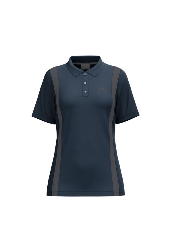 Damska koszulka polo Head Club 25 Tech. Typ kołnierza: polo. Kolor: niebieski. Sport: tenis