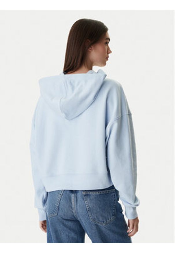 Guess Jeans Bluza W6RQ00 K68I4 Błękitny Relaxed Fit. Kolor: niebieski. Materiał: bawełna