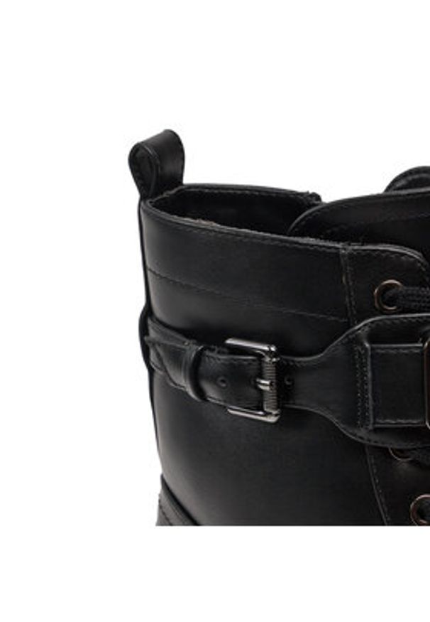 Guess Trzewiki Vaires FLTSOM ELE10 Czarny. Kolor: czarny. Materiał: skóra