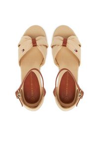 TOMMY HILFIGER - Tommy Hilfiger Espadryle T3A7-33801-0048 S Beżowy. Kolor: beżowy. Materiał: materiał #5