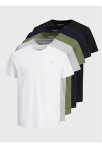 Jack & Jones - Jack&Jones Komplet 5 t-shirtów Jxj 12185714 Kolorowy Regular Fit. Materiał: bawełna. Wzór: kolorowy #1