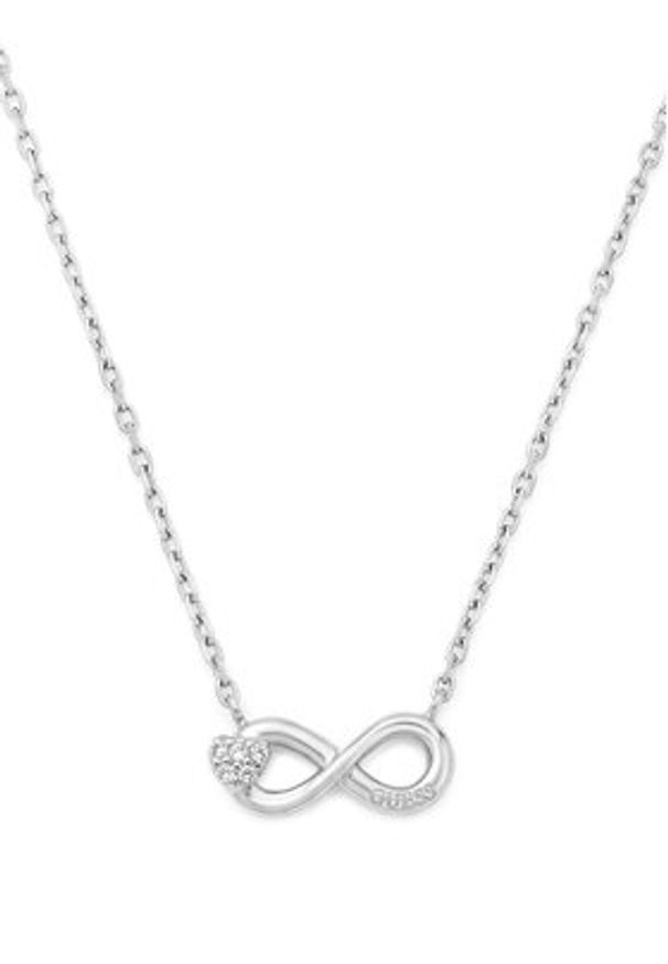 Guess Naszyjnik JUBN06 047JW Srebrny. Materiał: ze stali, ze stali nierdzewnej. Kolor: srebrny