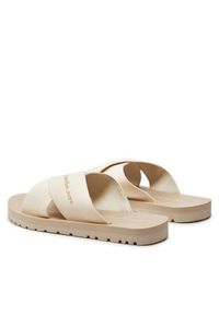 Calvin Klein Jeans Klapki Cross Sandal Slipon Rp In Btw YM0YM00942 Écru. Materiał: materiał #6