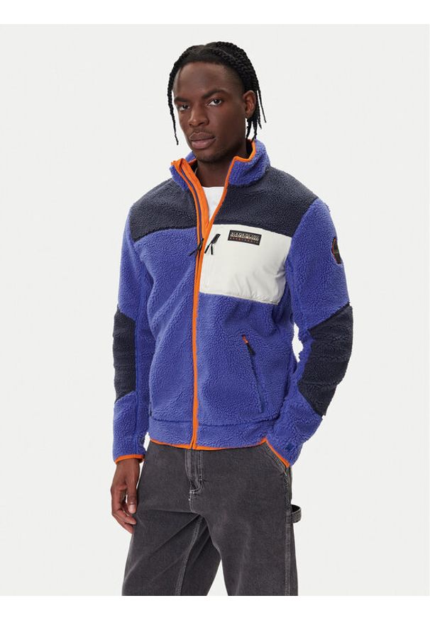 Napapijri Polar Yupik NP0A4GNT Niebieski Regular Fit. Kolor: niebieski. Materiał: syntetyk