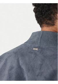 BOSS Kurtka skórzana H-Muller 50543213 Niebieski Regular Fit. Kolor: niebieski. Materiał: skóra #5