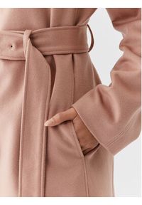Calvin Klein Płaszcz wełniany K20K205496 Beżowy Regular Fit. Kolor: beżowy. Materiał: wełna #7