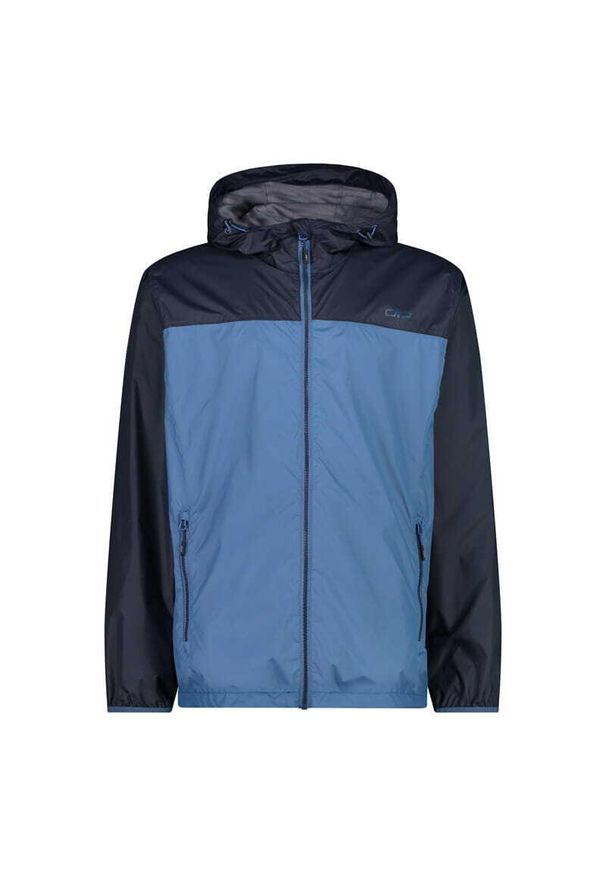 Kurtka przeciwdeszczowa z kapturem CMP. Typ kołnierza: kaptur. Kolor: niebieski, wielokolorowy, czarny. Sport: turystyka piesza