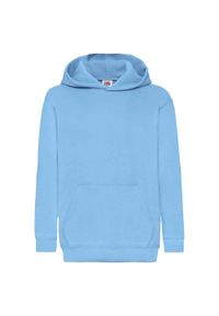 FRUIT OF THE LOOM - Bluza Z Kapturem Dla Dzieci. Typ kołnierza: kaptur. Kolor: niebieski