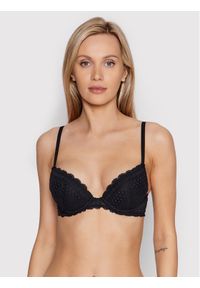 Etam Biustonosz push-up Cherie Cherie 6515179 Czarny. Kolor: czarny. Materiał: syntetyk. Rodzaj stanika: push-up