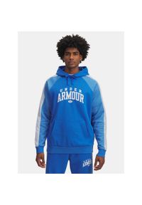 Bluza Under Armour Rival Fleece Colorblock Hoodie. Kolor: niebieski. Sport: fitness #1