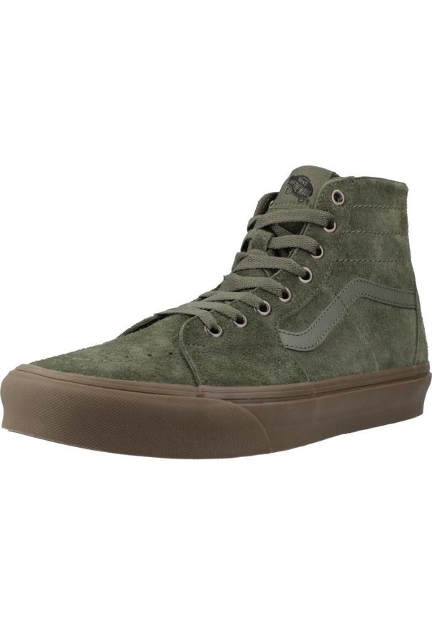 Vans - Buty VANS SK8-HI TAPERED HRYS Zielony. Kolor: zielony. Materiał: tkanina
