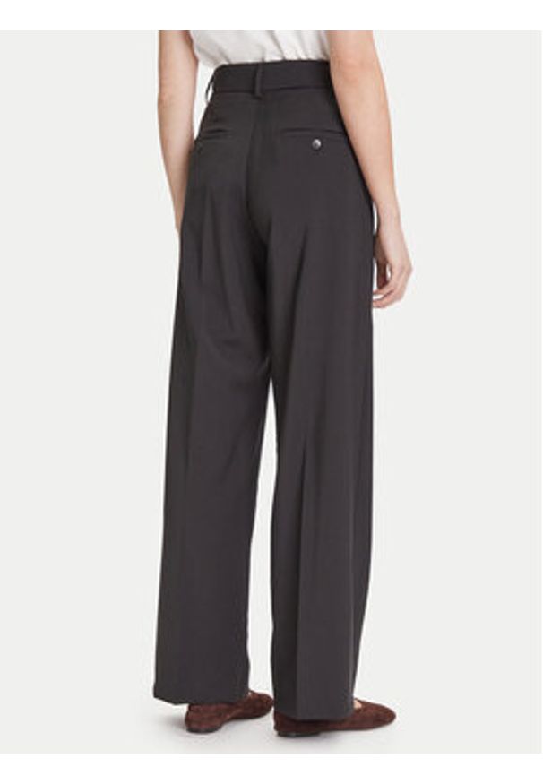 Weekend Max Mara Spodnie materiałowe Visivo 2525136031 Czarny Regular Fit. Kolor: czarny. Materiał: wełna