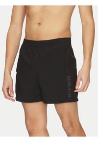 Calvin Klein Swimwear Szorty kąpielowe KM0KM01096 Czarny Regular Fit. Kolor: czarny. Materiał: syntetyk