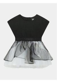 Karl Lagerfeld Kids Sukienka codzienna Z92036 M Czarny Regular Fit. Okazja: na co dzień. Kolor: czarny. Materiał: bawełna. Typ sukienki: proste. Styl: casual #1