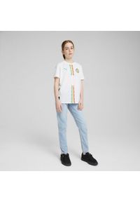 Puma - Młodzieżowa koszulka domowa Senegal 2025 PUMA White Sport Green. Kolor: zielony, wielokolorowy, biały