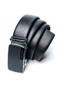 ROVICKY - Pasek męski Pierre Andreus QQ-01-HQ-2 CZARNY. Kolor: czarny. Materiał: skóra. Styl: casual, elegancki