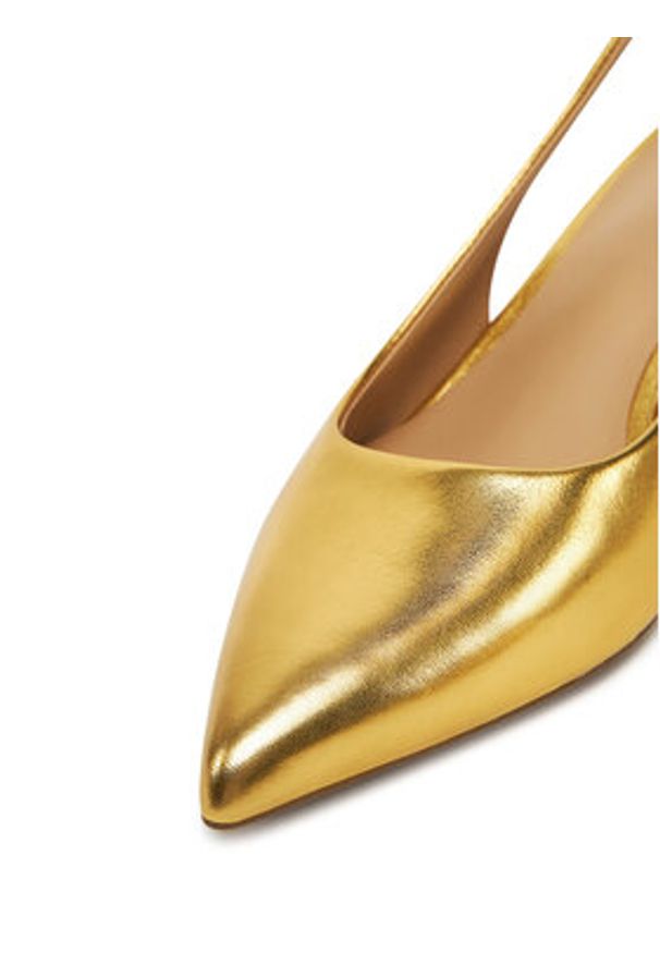Lauren Ralph Lauren - LAUREN RALPH LAUREN Sandały Lolah II 802935635002 Złoty. Kolor: złoty. Materiał: skóra